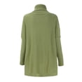 thumbnail image 3 of IMENGL Chandails Col Roulé Manches Chauve-Souris, Vert m, Taille m-2TG, 3 of 8