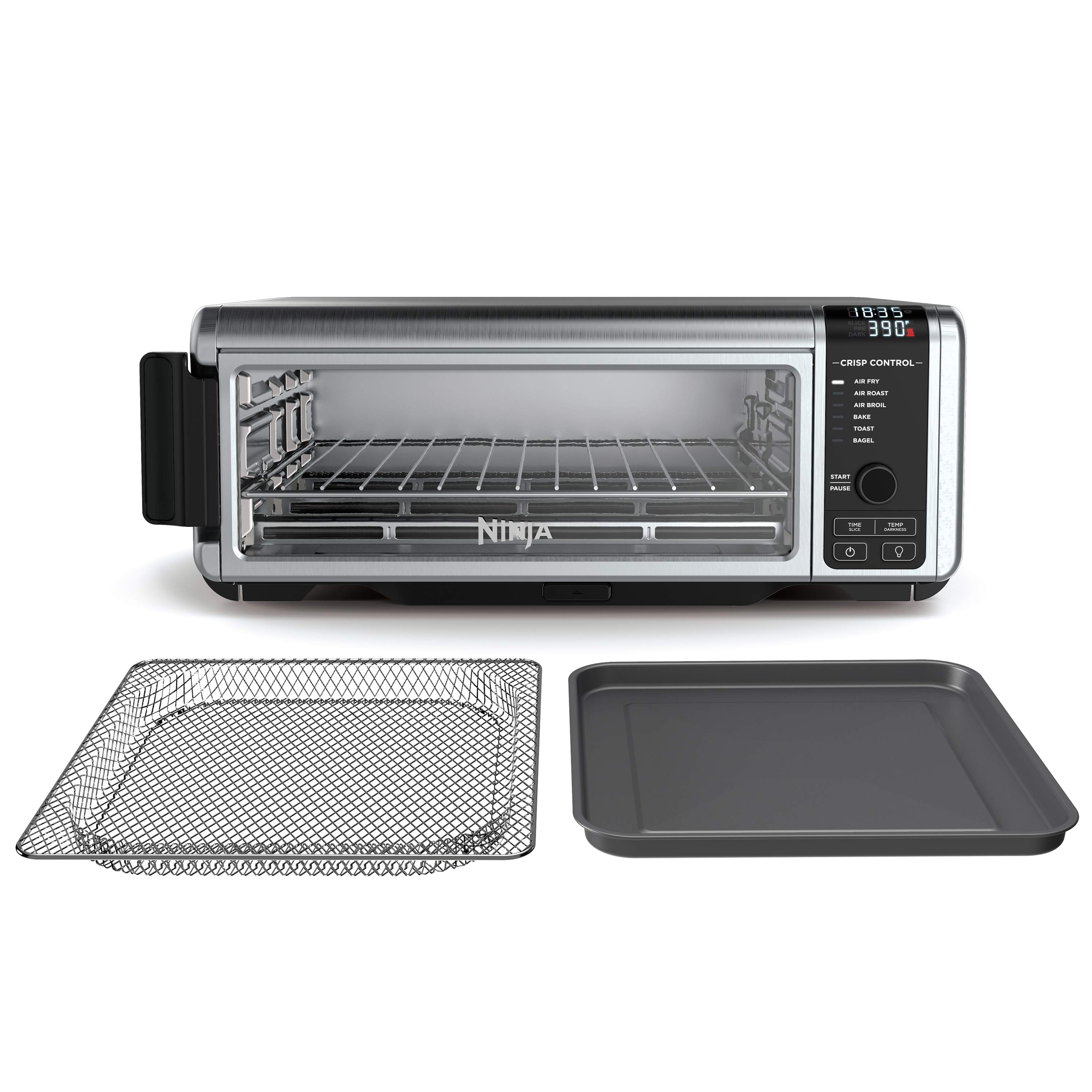 Ninja Foodi 6-in-1 9-Slice Countertop Toaster Oven, Air Fryer, Bake w/ Digital Crisp Control Technology, SP080 Stainless Steel
