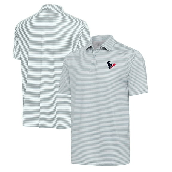 Men's Antigua Gray/White Houston Texans Skills Polo