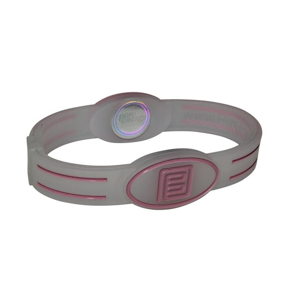 PURE ENERGY BAND ORIGINAL FLEX - Clear White/Pink Small