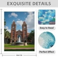 thumbnail image 3 of Diamond Art Kit for Adults, Red Brick Clock Tower Fountain Diamond Painting for Adults Beginners, DIY Diamond Art Painting Kits, 5D Diamond Painting Crafts for Home Decor 12x16 Frameless, 3 of 7