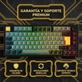 thumbnail image 3 of Teclado Gamer Mecánico EK75PRO, 75% Inalámbrico 2.4G/Bluetooth/Cable, Estructura Gasket, Batería 4000mAh, RGB, Hot-Swappable, para PC/Laptop, 3 of 8