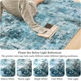 thumbnail image 5 of Twister.CK Washable Abstract Runner Rug, 2' x 6' Boho Living Room Bedroom Rug Modern Non-Slip Non-Shedding Low Pile Throw Rug for Dining Room Home, Blue, 5 of 5