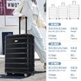 thumbnail image 3 of Pouseayar 3 Piece Luggage Set with TSA Lock, Expandable Travel Family Cases 20" 24" 27", 3 of 13