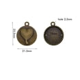 thumbnail image 6 of EHJRE 30 Pieces 18mm Pendant Necklace Accessory with Pattern bronze 2, 6 of 9