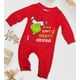 thumbnail image 4 of Pijamas familiares a juego de Navidad 2025 VERDES con estampado de letras Happy Holiday para adultos, niños y bebés Conjunto familiar a juego Pijamas familiares navideños, 4 of 4
