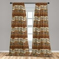 thumbnail image 5 of Ambesonne Tribal Curtains, Boho Folk, Pair of 28"x63", Multicolor, 5 of 5