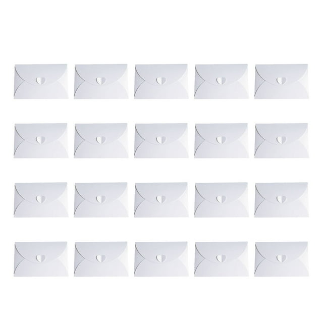 Toystoory Sobre para tarjetas de regalo de 50 piezas, clásico y elegante, protege el contenido de los sobres de papel Kraft dañados Decoración del hogar blanco hielo 155*105mm (M)
