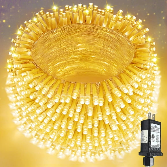 Guirnalda de luces navideñas SANJICHA, 55 m, 500 LED, 13 modos, resistentes al agua