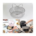thumbnail image 5 of 8 Inch Airfryer Basket Steamer Basket Stainless Steel Mesh Basket Roasting Rack Compatible with Airf, 5 of 5