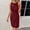 Red, variant on Jesvior Women Bodycon Work Dresses for Women Sleeveless Crew Neck Pleated Pencil Business Dresses Sheath Cocktail Dresses Knee Length for Office Travel