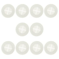 STRANDCHIC 10Pcs Silicone Straw Hole Plugs for Mason Jar Lids Transparent and