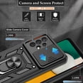 thumbnail image 2 of Samsung Galaxy A53 5G Case, Galaxy A53 5G Phone Case with HD Screen Protector, Heavy Duty Shockproof Phone Cover with Magnetic Kickstand Ring for Samsung A53 5G, Black, 2 of 7