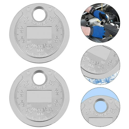 TEHAUX Carbon Steel Spark Plug Gaps Gauge Tool for Technicians 2Pcs