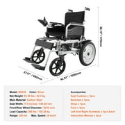 SKYSHALO 265 lbs Smart Folding Electric Wheelchair Power Chair