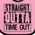 thumbnail image 4 of Inktastic Straight Outta Time out Boys or Girls Baby Bib, 4 of 4