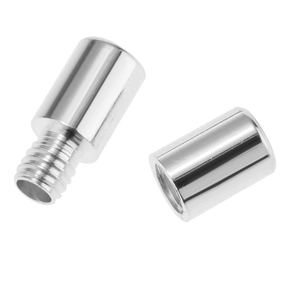 20pcs 925 Sterling Screw Clasp Beads Connector For Jewelry Making