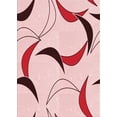 thumbnail image 1 of Ahgly Tapis Rectangulaire Rouge Lavable en Machine, 2 Pieds x 4 Pieds, 1 of 7