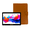 Brown, variant on LINSAY 10.1" Octa Core 256GB Storage Android 15 Tablet with Brown Leather Case