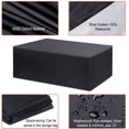 thumbnail image 2 of Funda para muebles de jardín, funda para mesa de jardín, lona protectora, funda para muebles de jardín, resistente y resistente al agua, protección para muebles de exterior 210D Oxford (180 x 120 x 7, 2 of 5