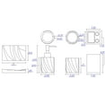 thumbnail image 2 of ALFI brand ABCO1019 4 Piece Solid Concrete Gray Matte Bathroom Accessory Set, 2 of 10