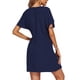 thumbnail image 2 of Vestido de playa Minnieouse con cuello en V para mujer Azul oscuro S, 2 of 6