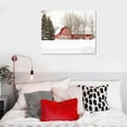 thumbnail image 5 of RUIYC Winter Scenes Pictures Barn Canvas Wall Art Winter House Painting Winter Barn Prints Snow Scenery Wall Art Christmas Winter Poster Rustic Red Barn Canvas Snowy Landscape Wall Art, 5 of 5