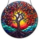 thumbnail image 1 of Atrapasueños acrílico Wdftyju Hillside Tree of Life Panel Sun Catchers decoración colgante de pared, 1 of 9