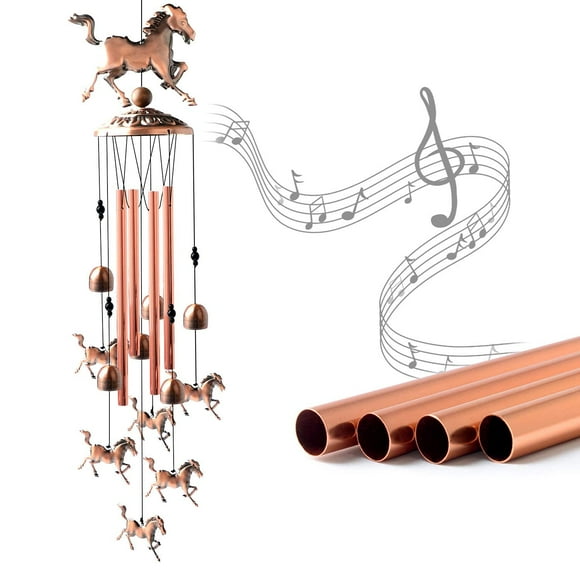 Horse Gifts for Women, Mother Wind Chimes ,Birthday Gifts for mom/Husband/Wife/Grandma/Aunt /Daughte/Friend/Niece/Sister/Teacher,Gardening Gifts,Memorial windchimes Outside,Yard Decor