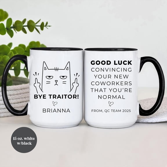 Good Luck Convincing Your New Coworkers Coffee Mug | Funny Coworker Leaving Cup, Farewell Office Gift