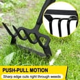 thumbnail image 4 of Hoe Garden Tool, Stirrup Hoe Cultivator for Weeding with 62Inch Adjustable Long Handle, Heavy Duty Garden Hula Scuffle Hoe and Rake Tiller 2-in-1 Gardening Tools for Digging, Loosening, 4 of 7