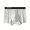 Grey, variant on Men Breathable Underpants Summer Cooling Cotton Printed Quick-Dry for Boxer Briefs L-3XL 1PCS