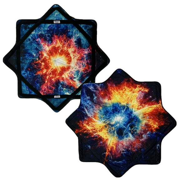 Mougee Classic Flow Star - 27" Diameter - Durable and Vibrant Patterns (Super Nova - Two Sided)