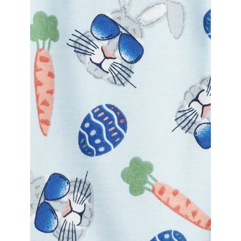 The Children's Place Baby Toddler Boys Short Sleeve Easter PJs,