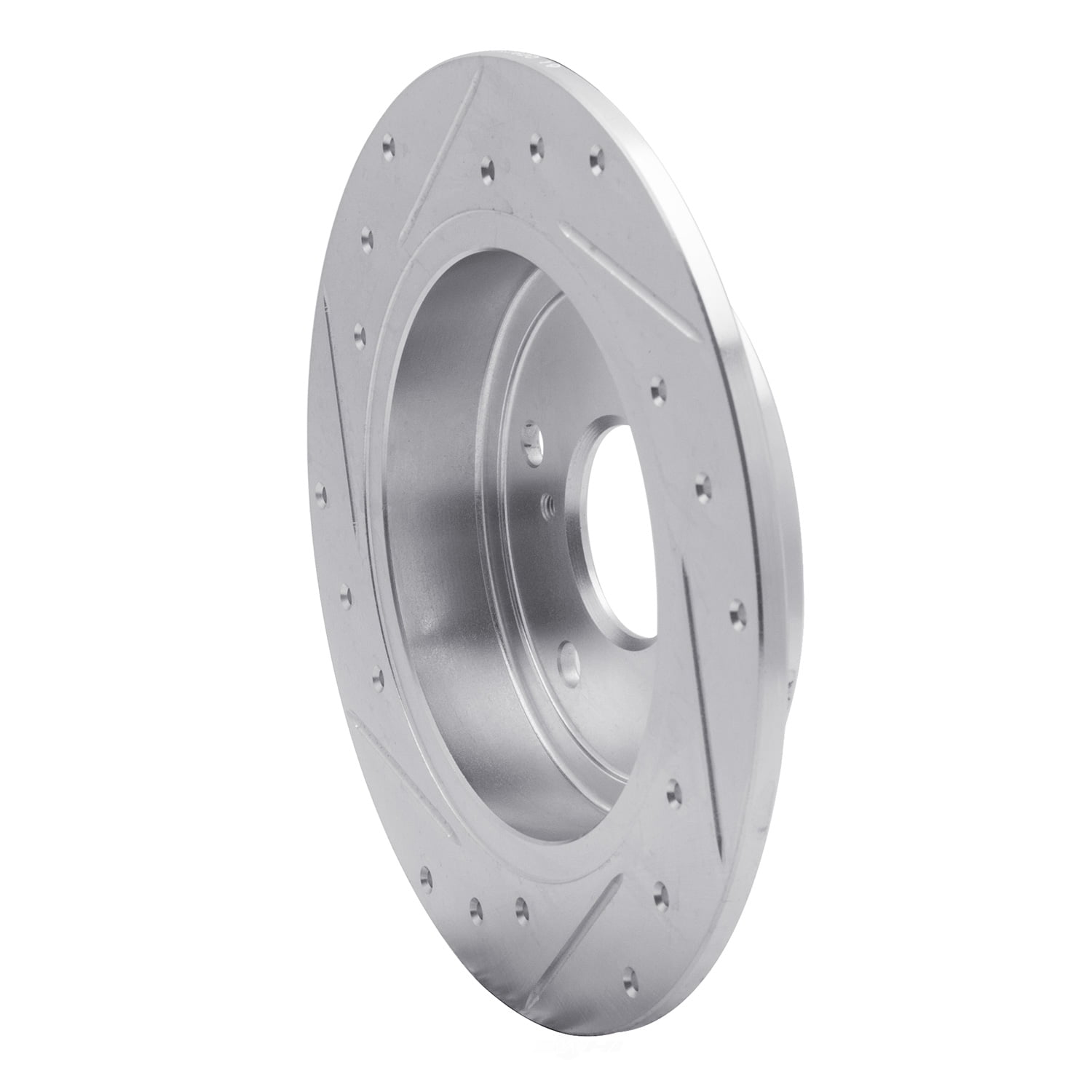 Dynamic Friction Company 631-01005R DFC Brake Rotor - Drilled And Slotted - Silver