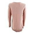 thumbnail image 2 of Karen Scott Women's Cotton Mixed-Stitch Sweater (XS, Tea Rose), 2 of 2