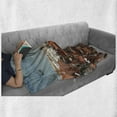thumbnail image 6 of European Soft Flannel Fleece Throw Blanket, View of Central Lisbon Portugal with Rooftops and Sea Old Town Nostalgic City, Cozy Plush for Indoor and Outdoor Use, 60" x 80", Multicolor, by Ambesonne, 6 of 6
