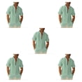 thumbnail image 2 of Minnieouse Camisa con botones de estilo informal de viaje para hombre, camisetas de diseño Simple de Color sólido de verano para niños, ropa Type2 NO2, 2 of 6