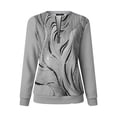 thumbnail image 4 of Women's Quarter Zip Sweatshirts Novelty 3D Graphic Print Long Sleeve Pullover Tops Casual Y2K Spring 2026 Workout Blouses, 4 of 4