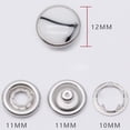 thumbnail image 2 of MasteelfCA 50pcs Metal Press Stud Clothes Snap Fastener Sewing Fastener Clothing Accessories Press Button (Random Style), 2 of 8
