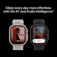 thumbnail image 4 of Apple Watch Ultra 4 GPS + Cellular 49mm Natural Titanium Case with Translucent Gray Ocean Band, 4 of 7