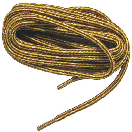 

90 Inch 229 cm Gold Brown w/ Yellow Kevlar® Reinforced proTOUGH™ Heavy Duty Round Boot Shoelaces (2 Pair Pack)