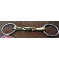 thumbnail image 3 of SS Loose O-Ring Dog Bone Snaffle Pony Horse Bit 5" Brass Mouth Equine 35521B, 3 of 3