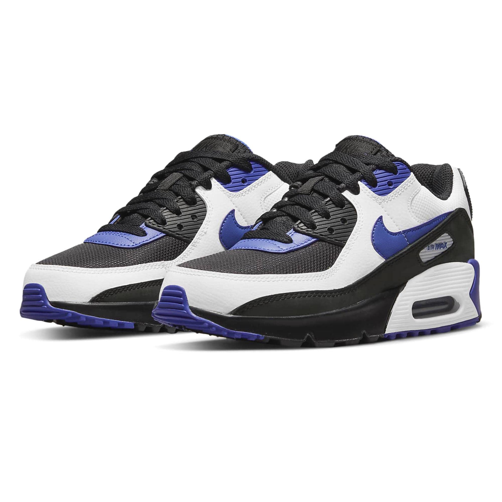 Nike Kids Air Max 90 LTR Black Persian Violet White 6 Big Kid Walmart