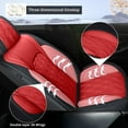 thumbnail image 3 of LAONNVIR Seat Covers for Cars Leather Waterproof Universal Fit for Ford Escape 2001-2024 (5 Seats,Redline), 3 of 5
