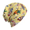 thumbnail image 6 of Naloa Bright Birds Soft Beanie Hat, Knit Beanie Daily Beanie in Fine Knit for Women Men Winter Travel, Outdoor, 6 of 7