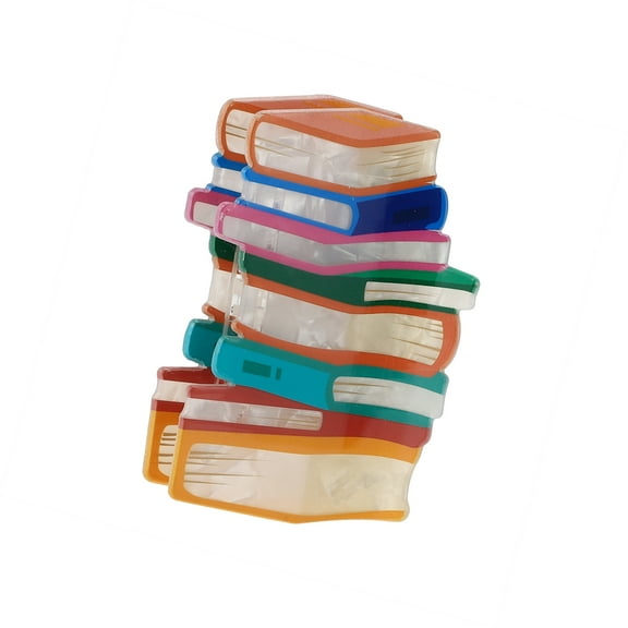 Vocoste Book Hair Clip Strong Hold Firm Grip Hair Grip Clip Stylish Decoration for Women Yellow