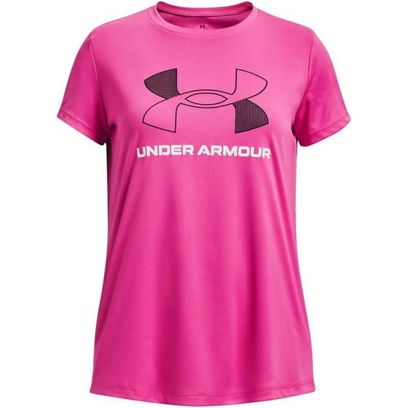 Playera 1379310652 UA TECH BL SS Rosa Niña UNDER ARMOUR