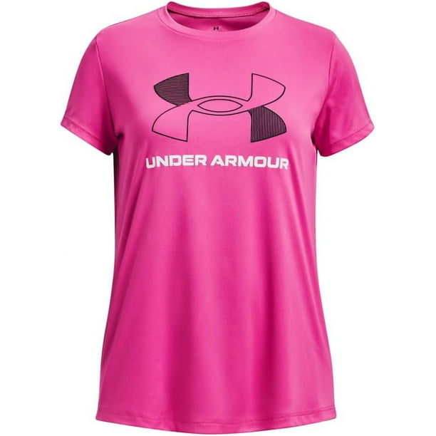 Playera 1379310652 UA TECH BL SS Rosa Niña UNDER ARMOUR