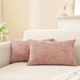thumbnail image 7 of TAOSON Chenille Throw Pillow Covers 12x20 Inch Set of 2,Thick Textured Slubby Couch Cushion Covers Farmhouse Accent Modern Neutral Decorative Pillow Cases for Couch Sofa Bed Living Room, Rust, 7 of 7